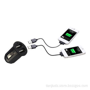Mini Slim Size 5V2.2A USB In-car Charger for Travelling, with Two Charging Port